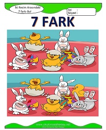 İki Resim Arasındaki Farkı Bul Etkinliği